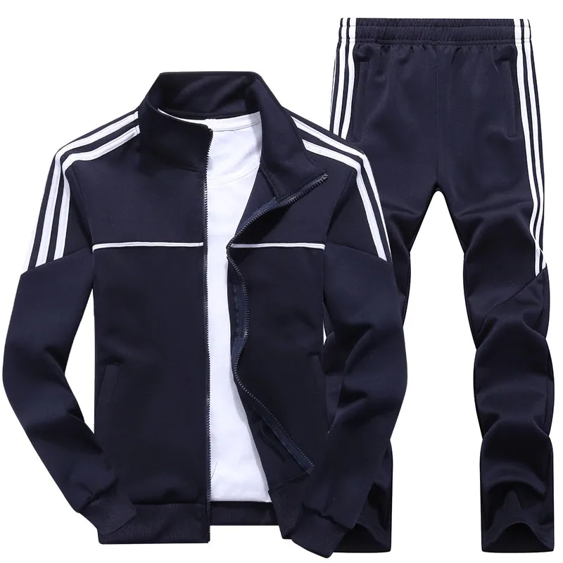 Custom Mens Two Piece Set Tracksuit wholesale Sports Cotton Tracksuits