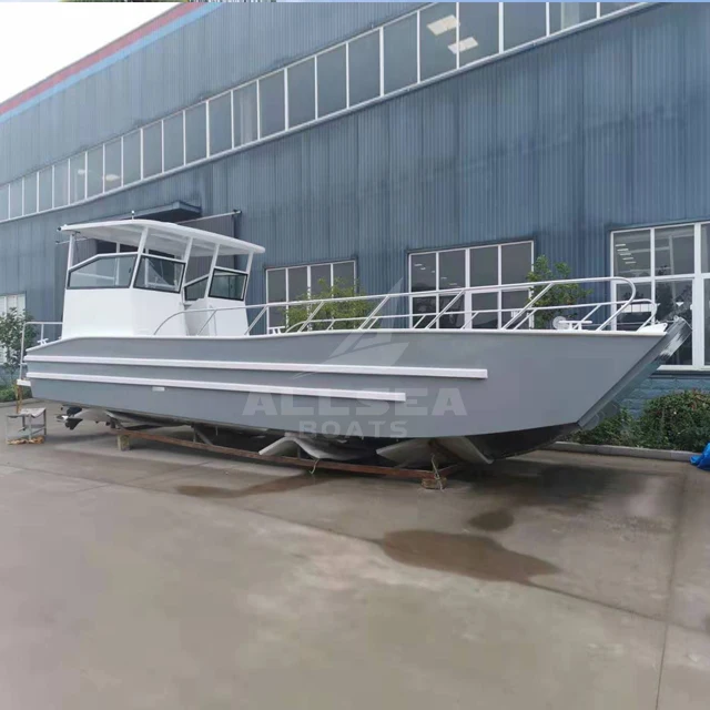 Алюминиевое судно ALLSEA 10 м приземление центральная консоль рыболовная лодка рыболовное пассажирский