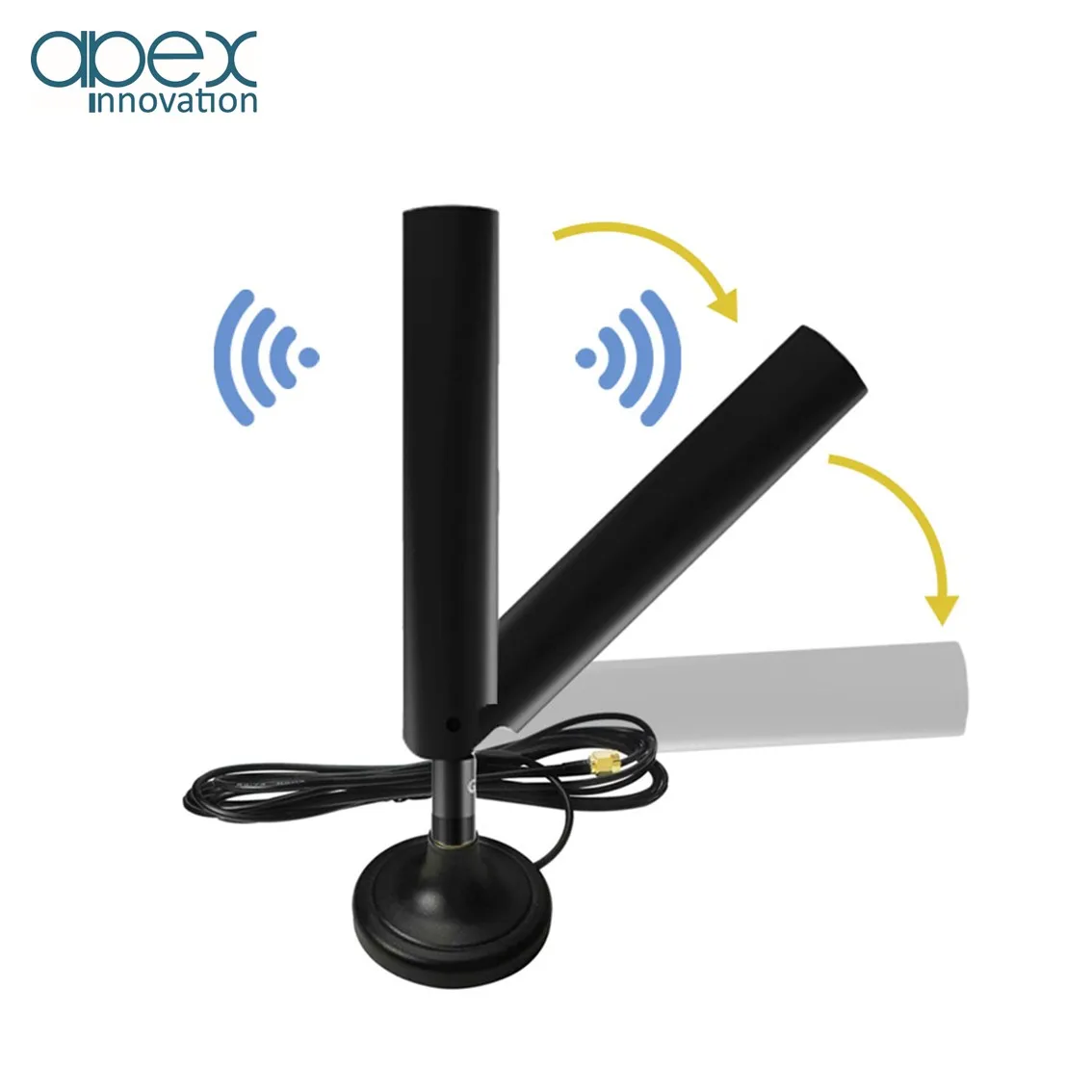Магнитная антенна 2,4 ГГц ~ 5,8 ГГц с разъемом RP SMA для мобильной точки доступа, беспроводной усилитель сигнала Wi-Fi