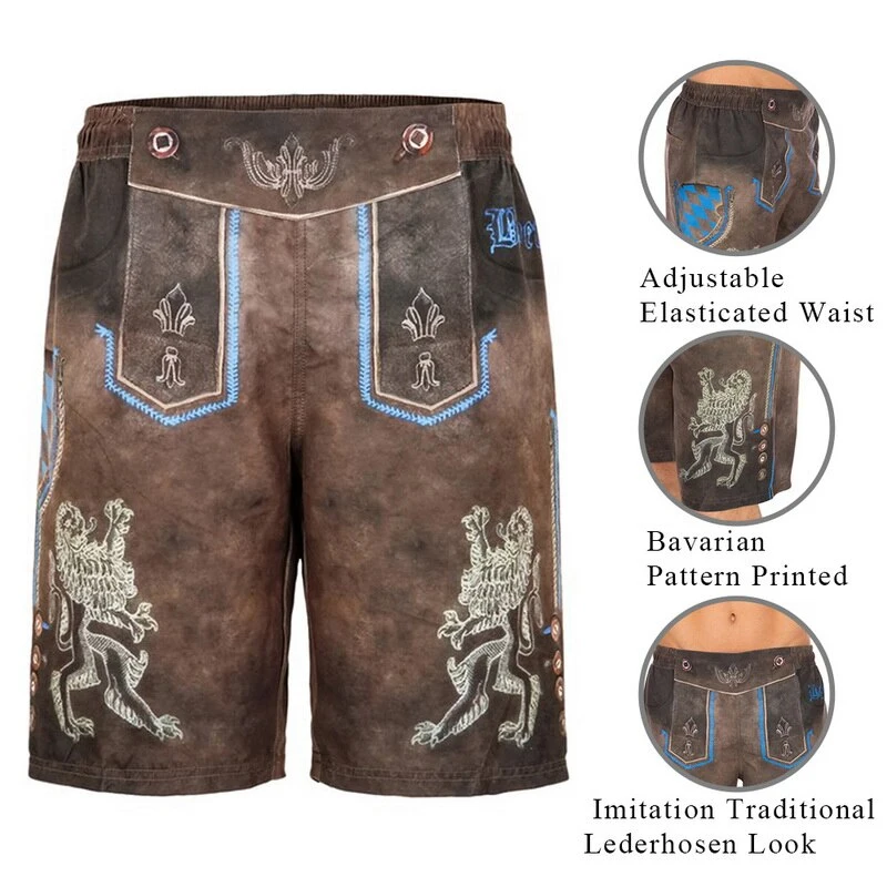 High Quality Fashion New Style lederhosen leather bavarian shorts