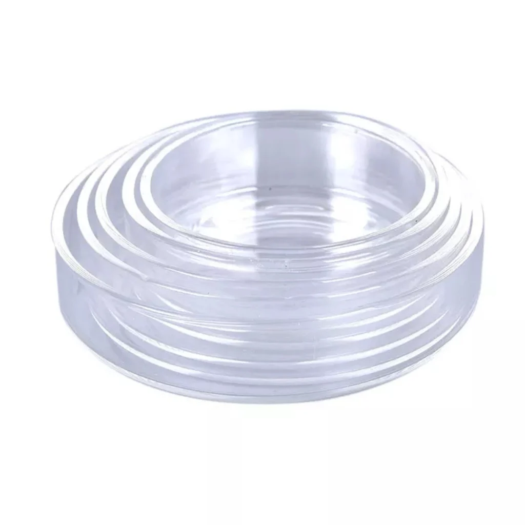 Aquarium Shrimp Feeding Dish Clear Glass Feeder Cup Fish Tank Feeding Food Tray Bowl for Shrimp Fish