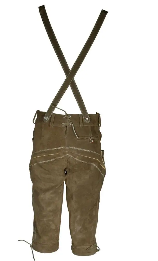 Fashion New Style lederhosen leather bavarian shorts factory custom design