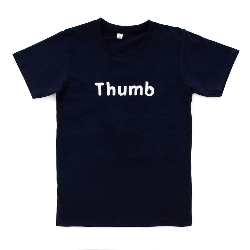 High Quality Clothing 2022 Black 100% Cotton T shirt Short Sleeve Design and Smart Casual Style Custom Printing Made in Thailand