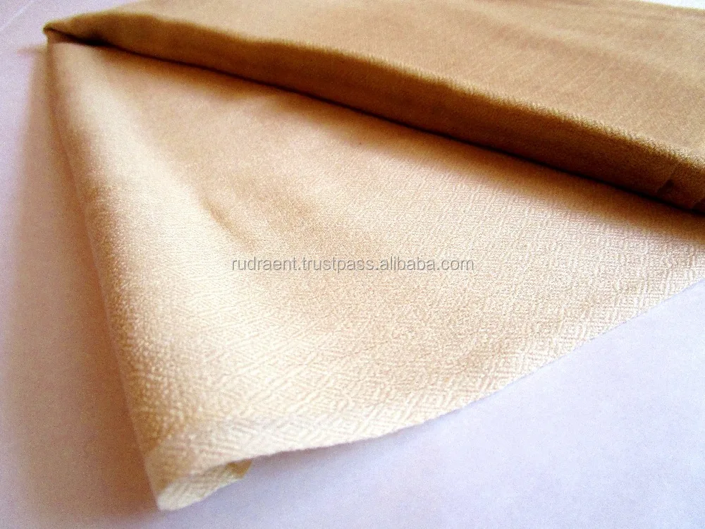 Handwoven Camel Color Soft Indian Cashmere Lambswool Shawl