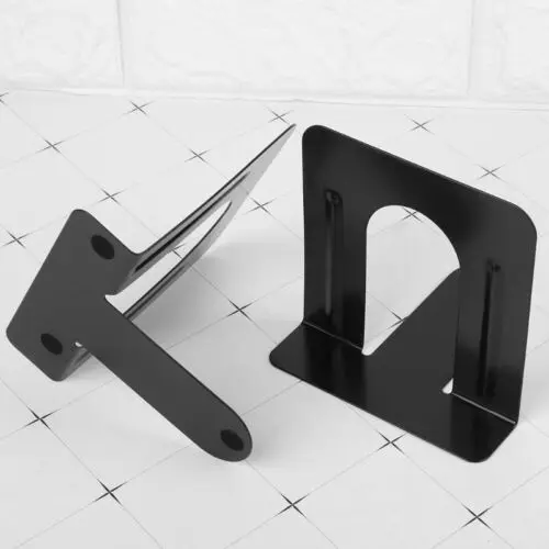 Creative Alphabet Shaped Metal Bookends Iron Support Holder Desk Stand For Books Student Stationery School Office Supplies