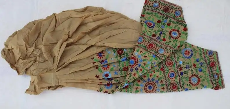  Женские брюки Phulkari с ручной вышивкой