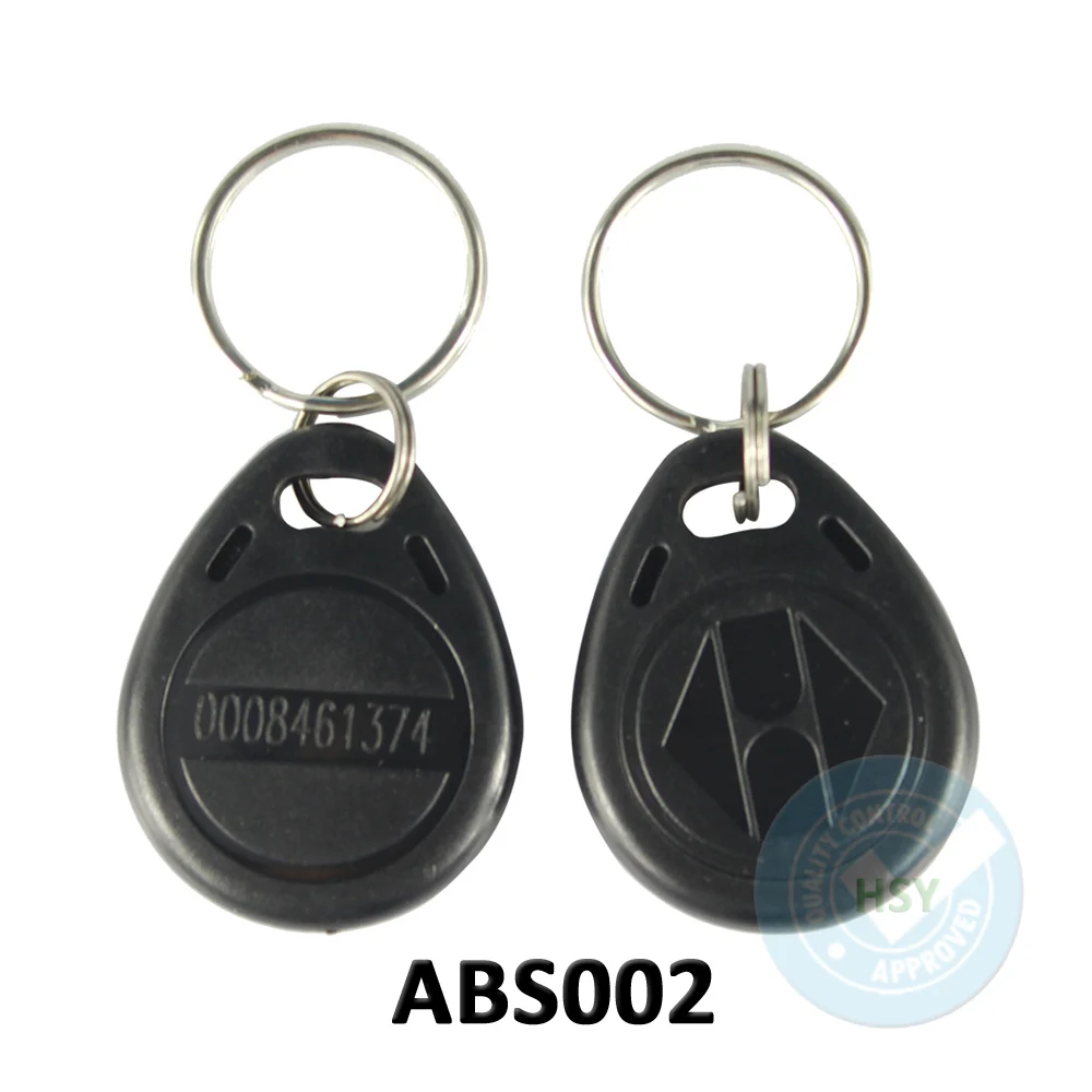 Wholesaler em 125khz tk4100 chip ABS Material RFID keyfob