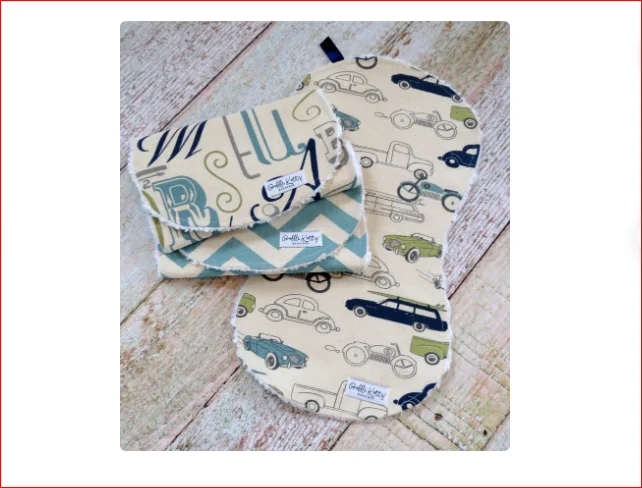  Белый Ультра впитывающие детские слюнявчики