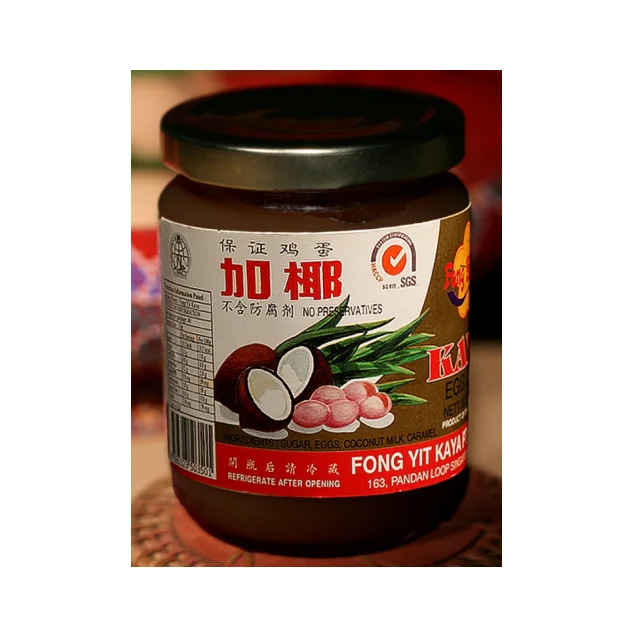 Горячая Распродажа! Сертификация ISO сладкий и ароматный вкус Fong Yit 270 г бутылка Kaya коричневая карамель из Сингапура