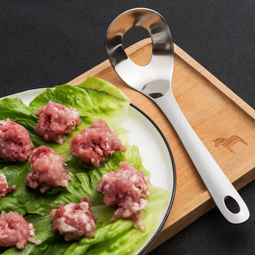 304 нержавеющая машина бытовой вакуумный упаковщик рыбные фрикадельки круглая ложка для наружных осветительных приборов давления шарики