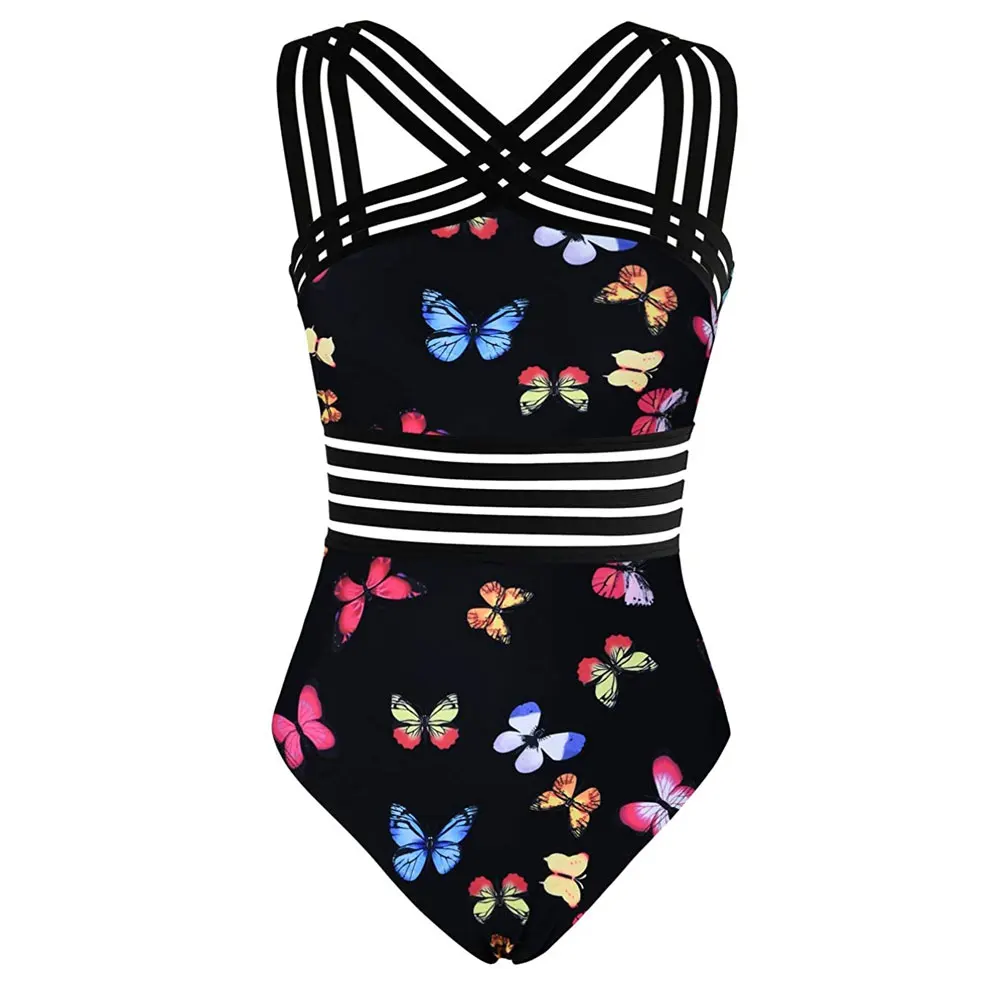 Accept Customized Backless One Piece Swimwear Women Swimming Suit Swimsuit