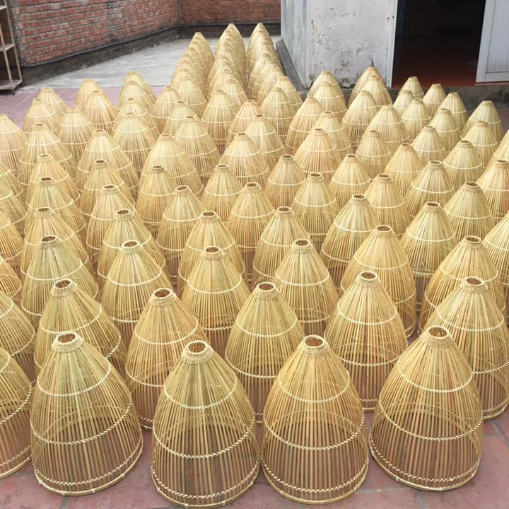 Hot Selling Home Deco Rattan Plug in Light Bamboo Ceiling Lights Customized Size With High Quality +84947900124
