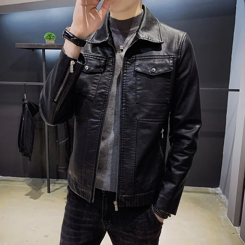 Мужские Кожаные Мотоциклетные Куртки/лучшие тренды/защитная мотоциклетная куртка/хит продаж