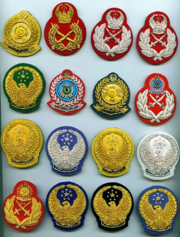  Kuwait Security Gold Embroidered Bullion wire blazer badge