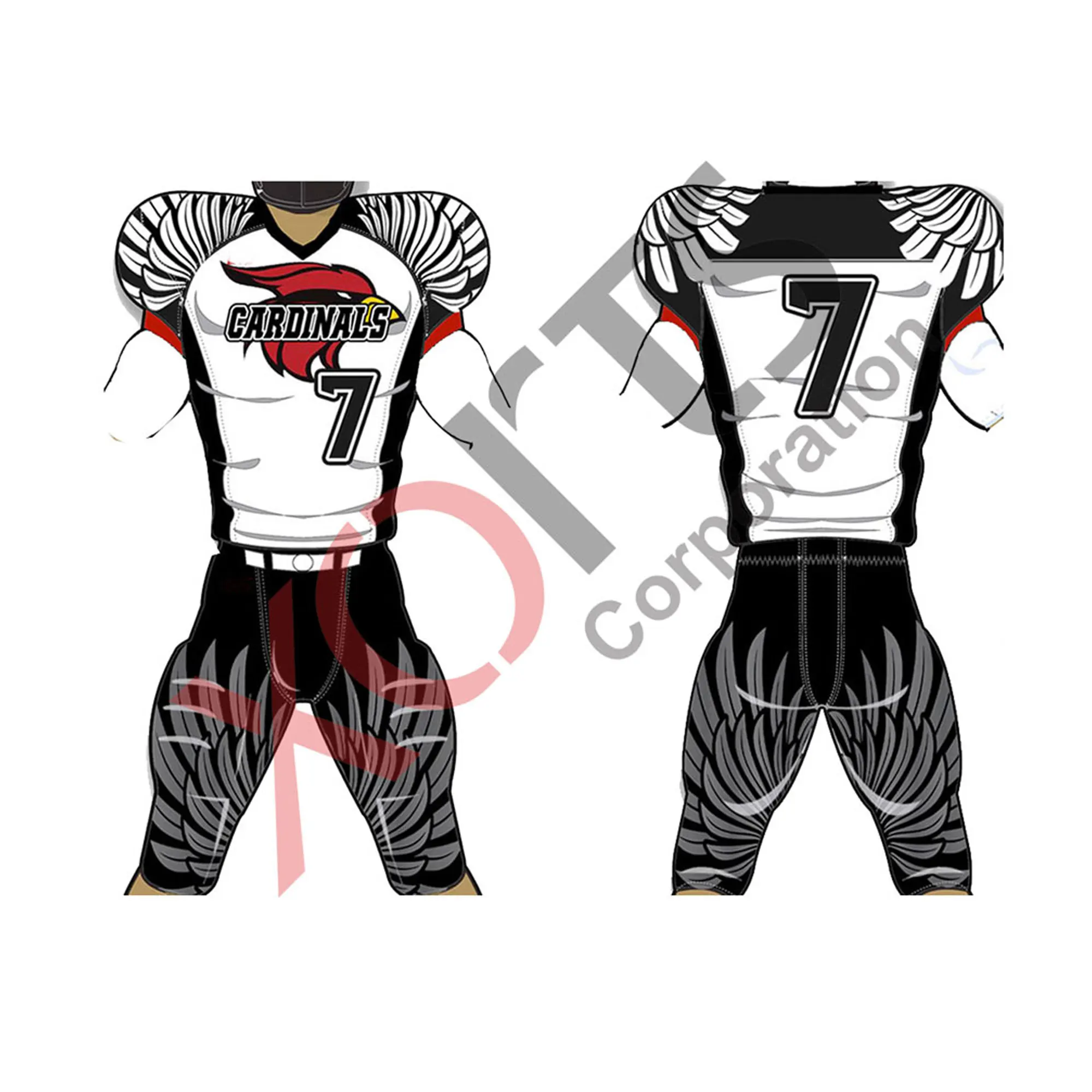 Sublimation Printing American Football Uniform