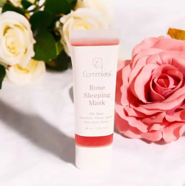 Infused with 75% Rose extract Ultra- moisturizing Cruelty-free and vegan friendly Korean Overnight Sleeping Rose Mask