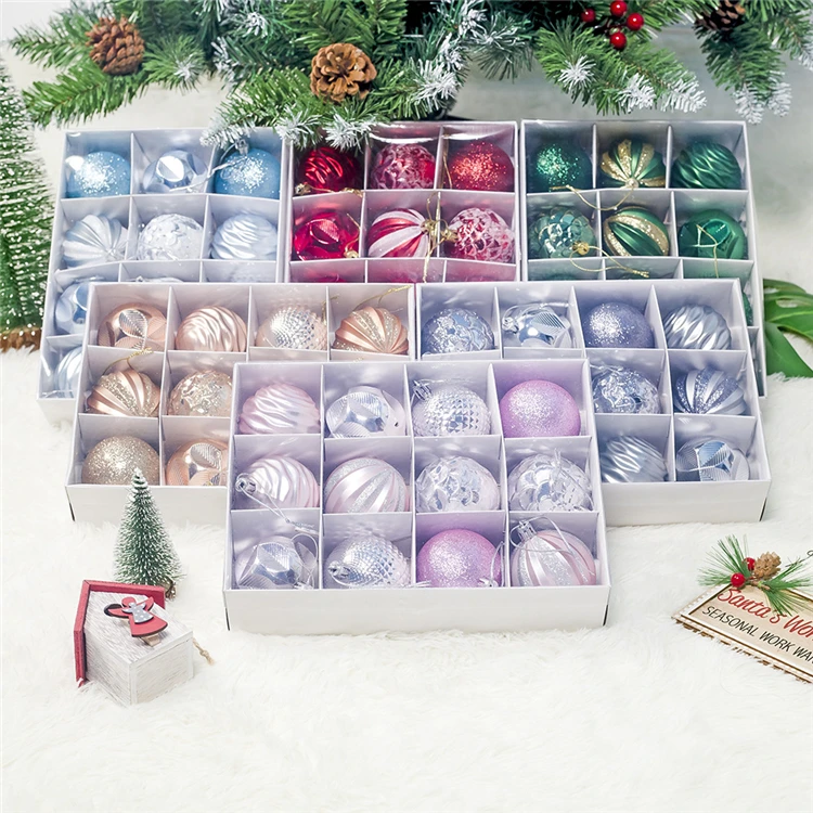 12 Pieces Per Box 6cm Christmas Tree Decoration Balls Christmas Decoration Ball