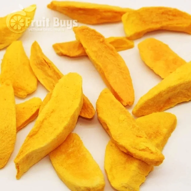Fruits Supplier Dry fruits Crispy Dried Mango Slices High Quality Snacks Is A Healthy Choice - FruitBuys Vietnam