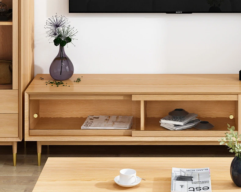 
2020 inovative high end new modern wooden tv furniture television stand pictures wall units living room furniture 