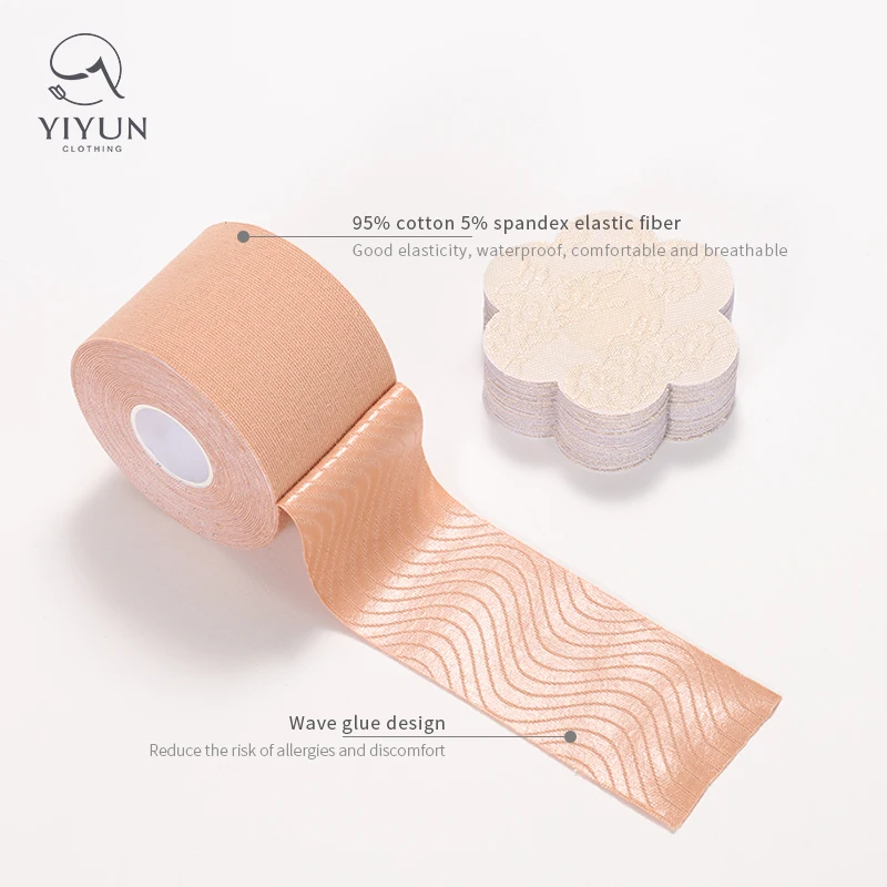 2021 Hot Sale On Amazon Breast Tit Lift Tape Invisible Push Up Stick Bra Boob Lift Tape For D-h Cup