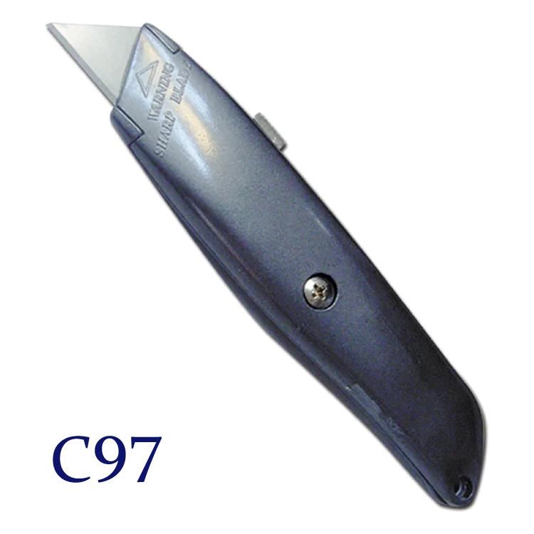 
Heavy duty zinc alloy auto retractable utility box cutter 