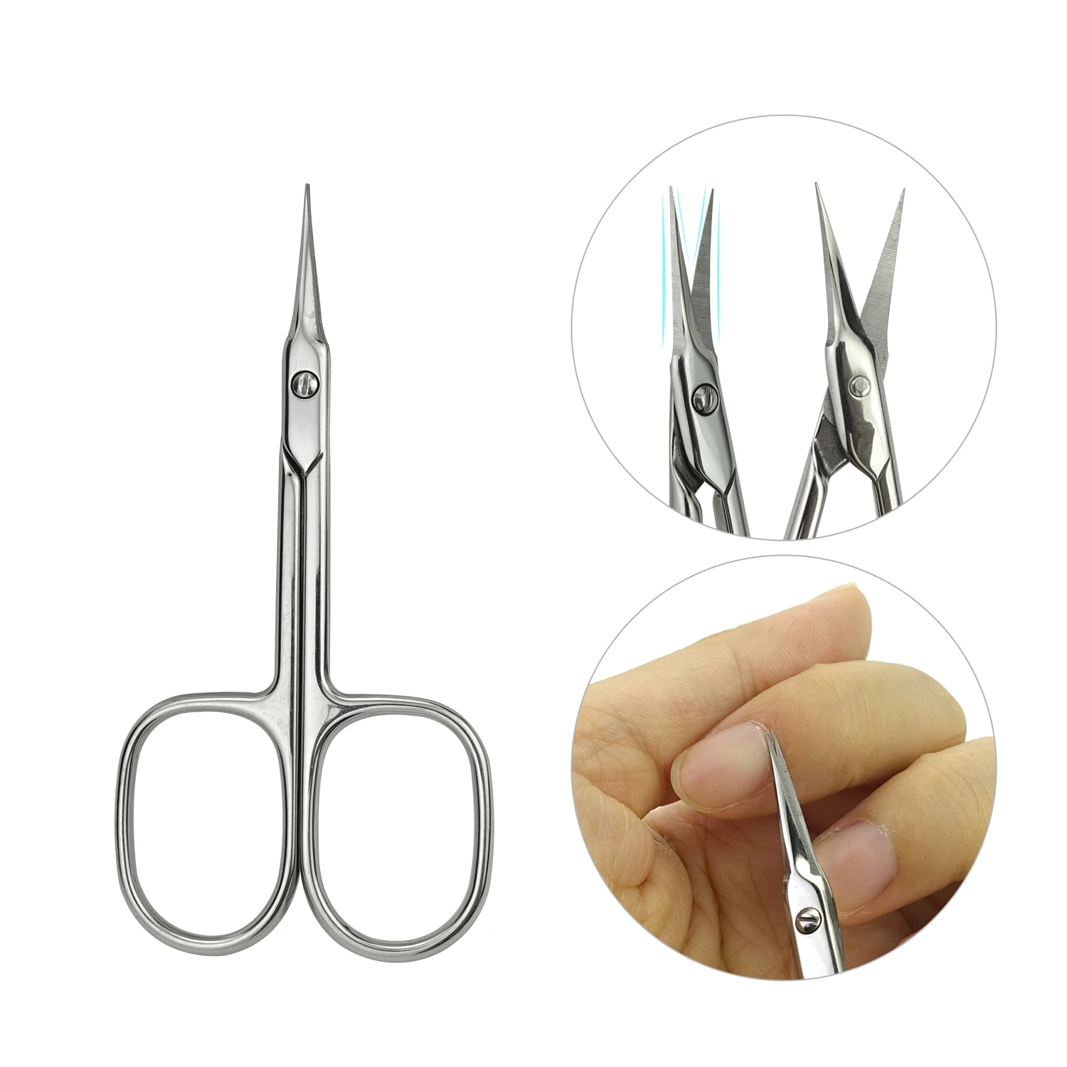 Premium Quality Manicure Scissors Cuticle Nail Scissors / Cellulose Remover Mini Sharp Nail Scissors