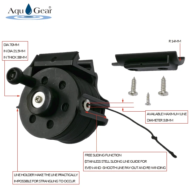 Speargun Reel with Line