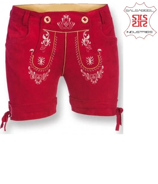 Women wholesale summer soft leather custom style Suede Short