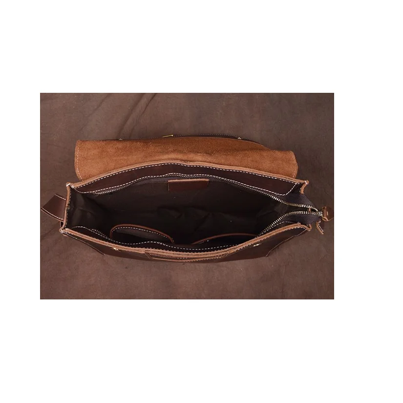 Side Bag, Leather Messenger Bag for Men