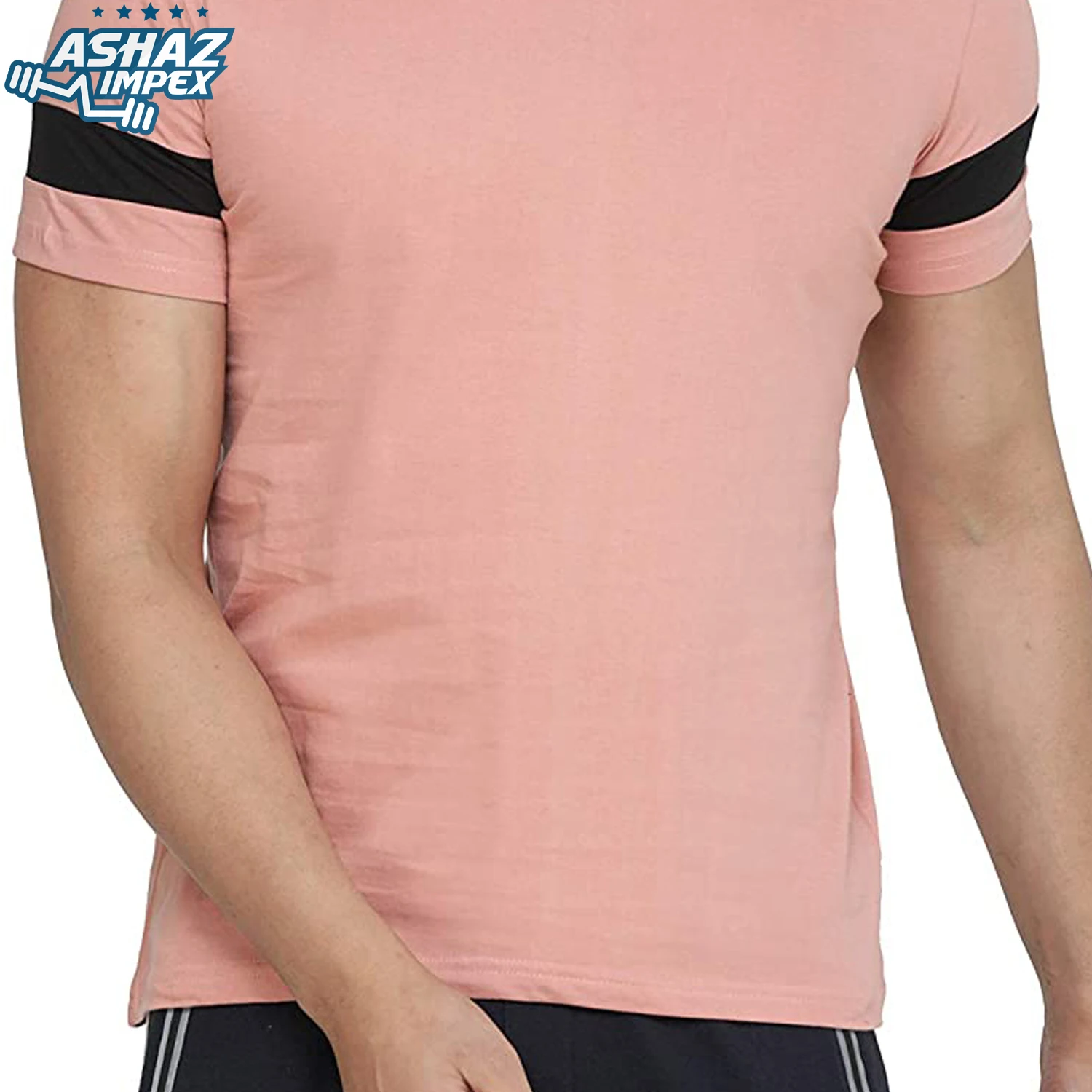 Новинка повседневная мужская модная футболка из 100% хлопка с индивидуальным логотипом оптовая продажа Высококачественная в полоску коротким рукавом и круглым вырезом для мужчин