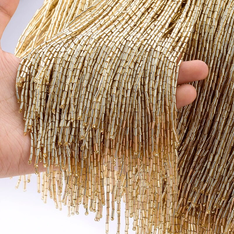 Best Quality Customize Tube bead Fringe Hanging Tassels