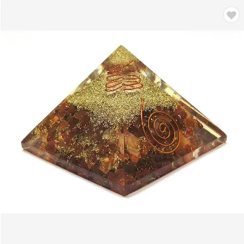 Пирамида красного сердолика оргона Метатрона | Пирамиды оргона оптом | Пирамиды оргонита оптом