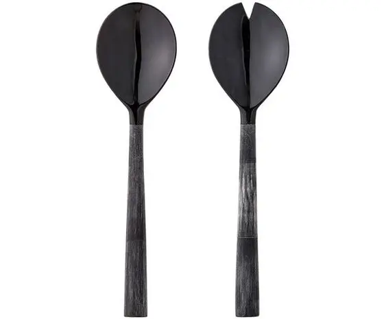 Wooden Salad Server S/2 Manufacturer of Natural Mango Wood Salad Server Handmade Wooden Cutlery