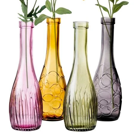 Glass Vase Lalique ELYSEE French Style Colored Crystal Home Decor Maple Leaf Dubai Vase Clear Yellow Europe Color