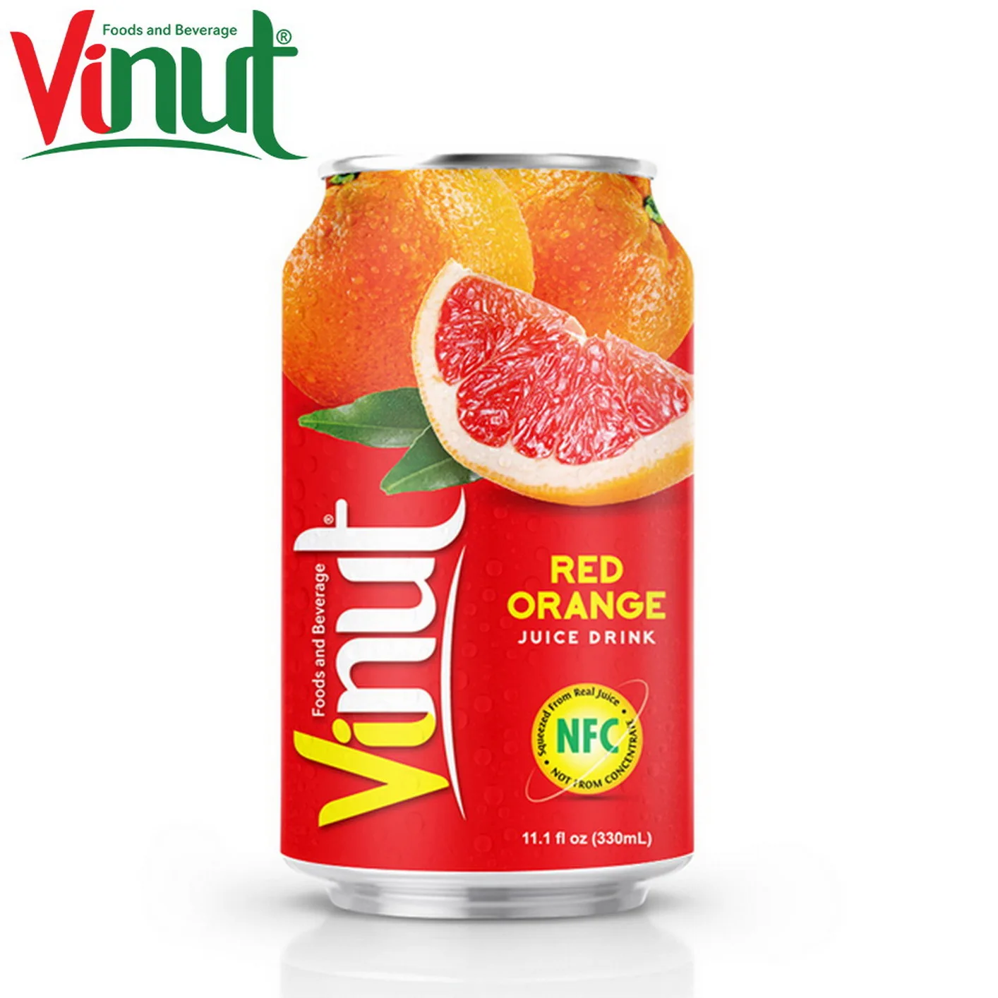 330ml VINUT Can (Tinned) Original Taste Red Orange White Label Mixed Container Max 8 Flavors Free Fat HACCP and ISO Certified