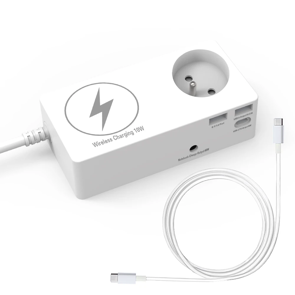 
usb type-c wireless charger station with laptop charger 