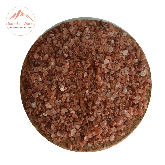 Natural Edible Dark Pink  Grilled Salt Size of 3 mm in Pure Natural Granular Crystal Shape Kosher Salt Packed with Salt Zipper