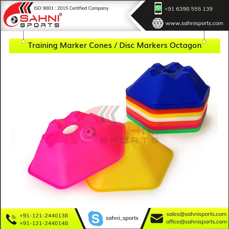 New Design Octagon Shape Training Marker Cones / Disc Markers Octagon from India