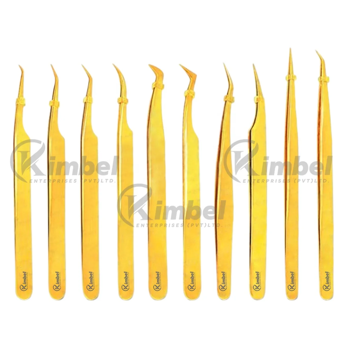 Пинцет для наращивания ресниц Diamond Grip плазменный синий цвет японский из нержавеющей стали