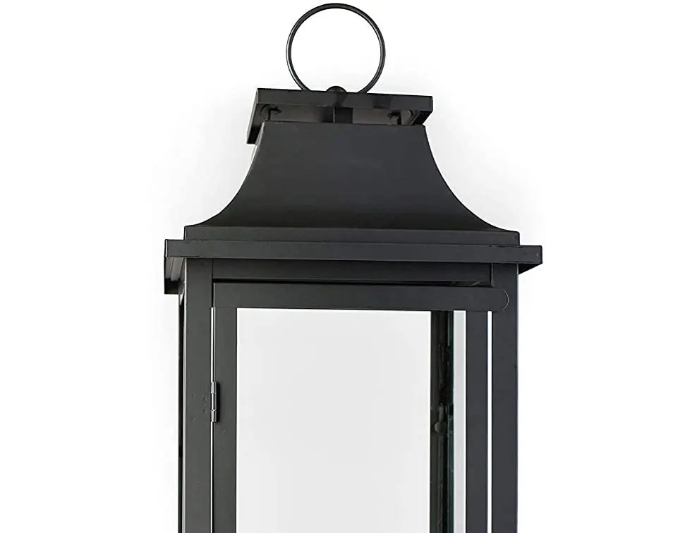 Luxury Decorative Simple Iron Powder Coated Lantern for Home Decoration at Wholesale Price European Style Lantern for Garden