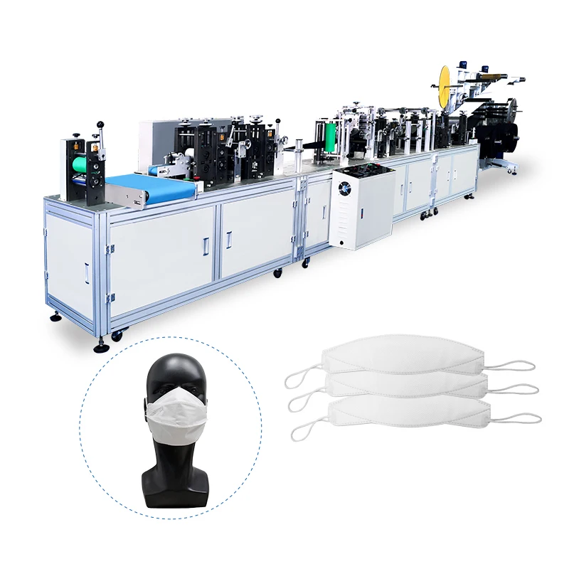 Fourth Pleating fish mask body making machine
