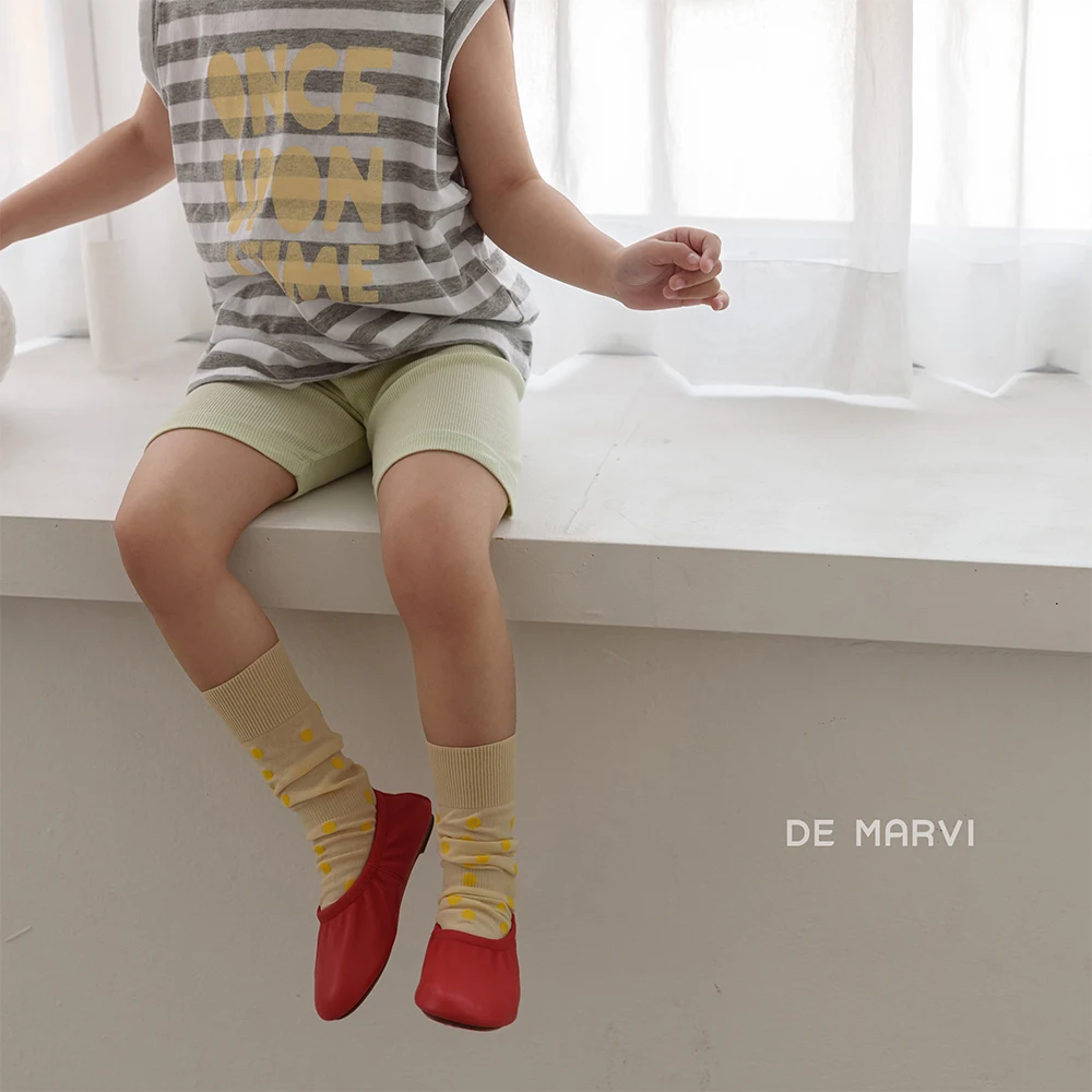DE MARVI Kids Toddler Rib Bike Shorts Boys Girls Leggings Summer tights Wholesale Korean Manufacturer MADE IN KOREA