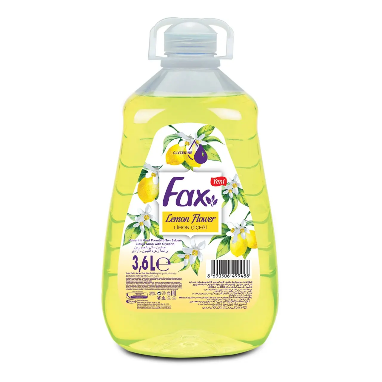 FAX LEMON LIQUID SOAP 3.6L