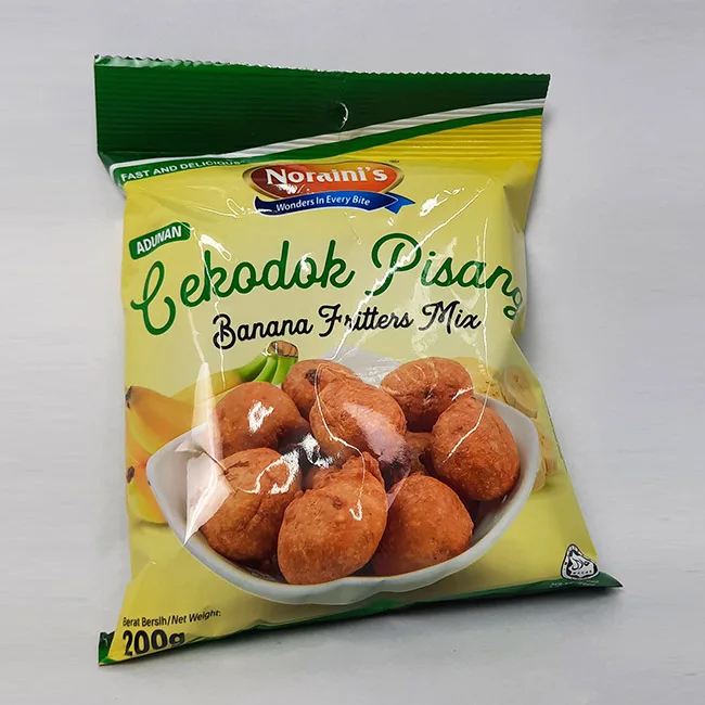 High Quality Premix Flour Fried Banana Instant Mix Banana Fritters Flour Cekodok Pisang Halal Certified Muslim Friendly