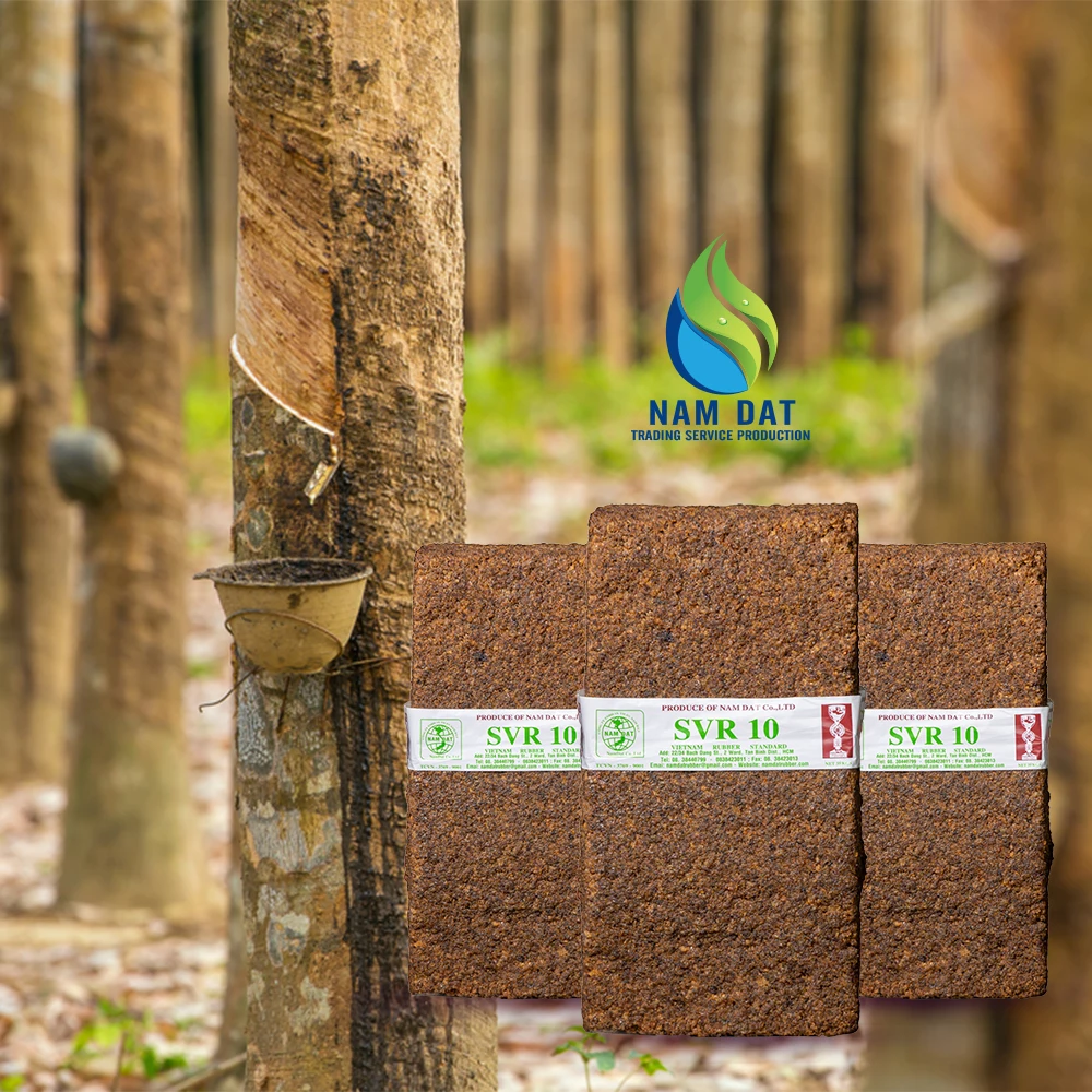 Wholesale Vietnam Manufacturer Export Multi Application Brown Natural Rubbers Raw Materials SVR 10 (TSR 10)
