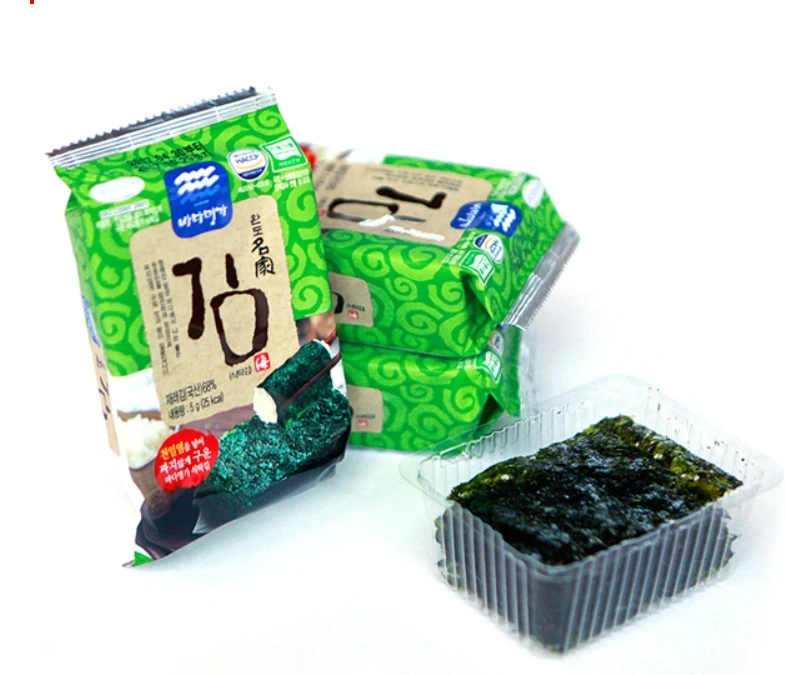 Korean  Roasted & Seasoned Laver  Seaweed - Bada Myung-ga