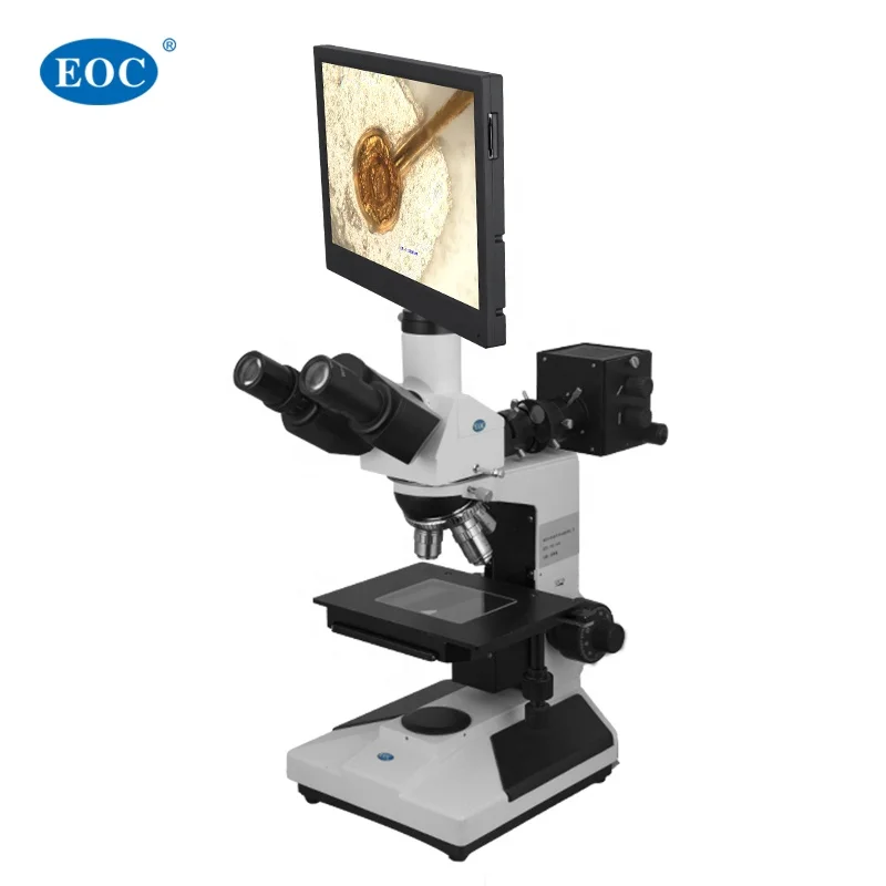 EOC optical 2MP 11 inch monitor screen display camera take photo polarization metallurg microscop