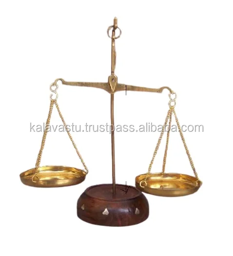Antique Brass Small Balance Scale Handmade Home Decorative Weight Control Scale for Children for Household Use