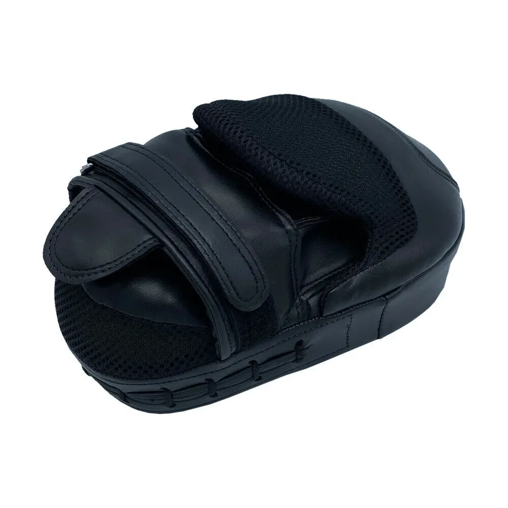 Wholesale Custom made leather durable curved kick Focus Pads Hook & Jab Mitts Punching Kick Boxing Muay Thai Martial Arts