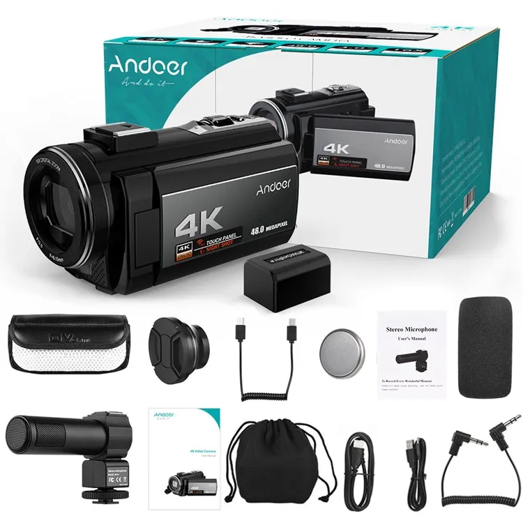 16X цифровой зум 4K 48MP WiFi цифровая видеокамера 3 0 дюймовый сенсорный экран ИК Инфракрасная камера ночного